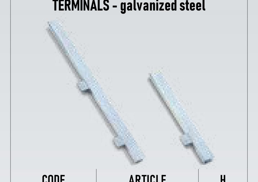 Curtain pillar, width 80 mm, H=2500 mm