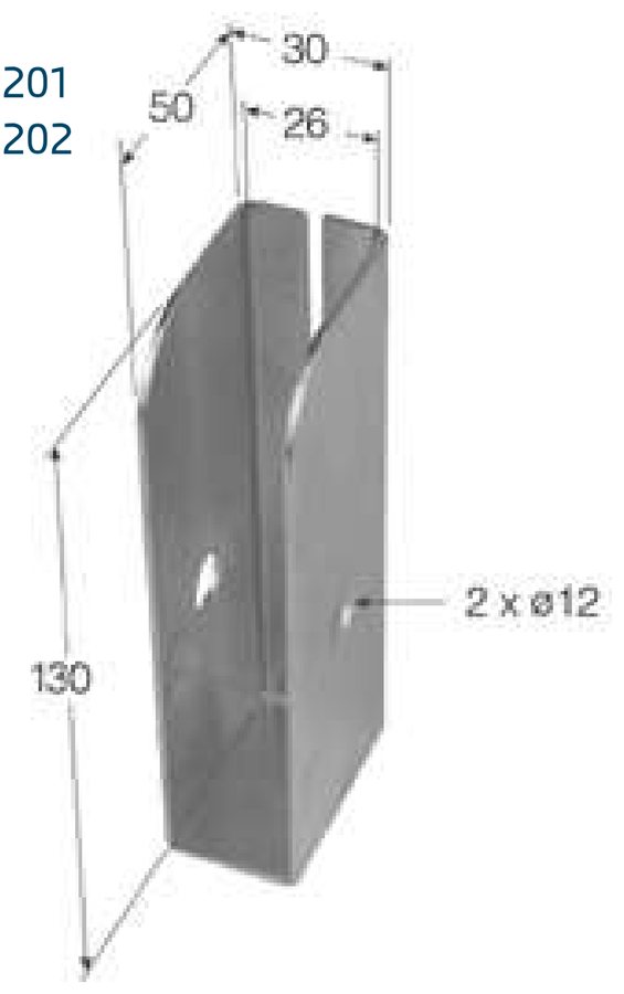 Greedy board bracket for welding · zinc-plated