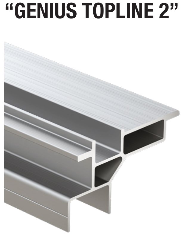 Trave de Teto BILINE TOPLINE 2 · 7600 mm · curva
