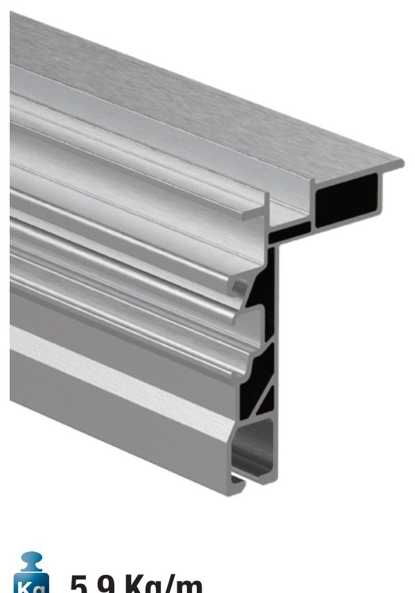 Trave de Teto SLIM TOPLINE 2 · 7600 mm · curva