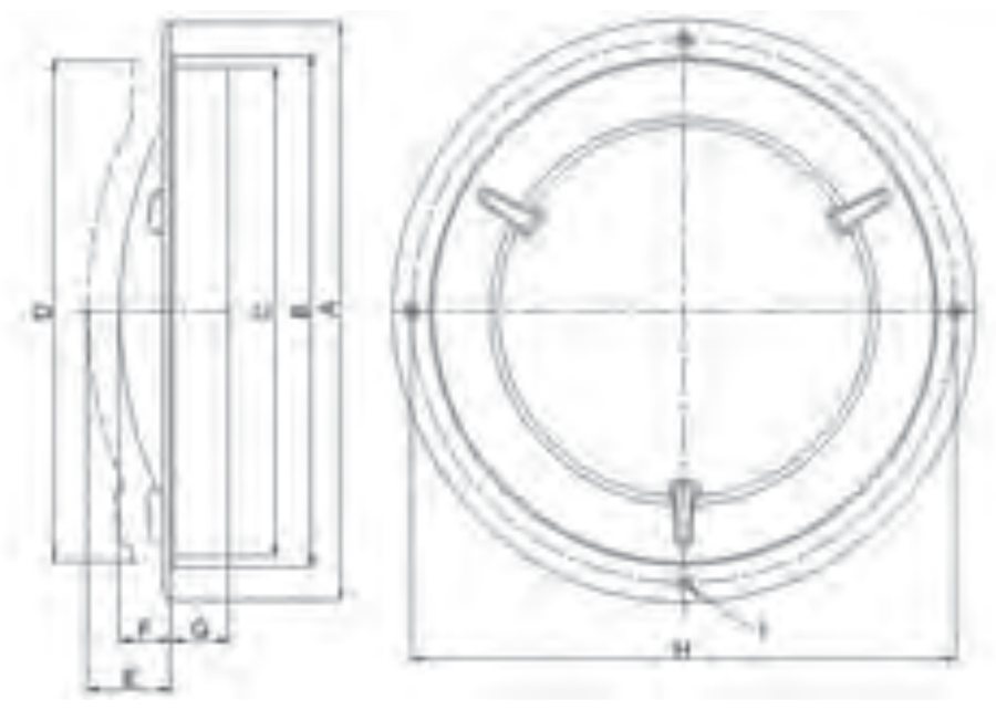 Tampa de Teto COM Lâmpada 12/24 V · para DL 230