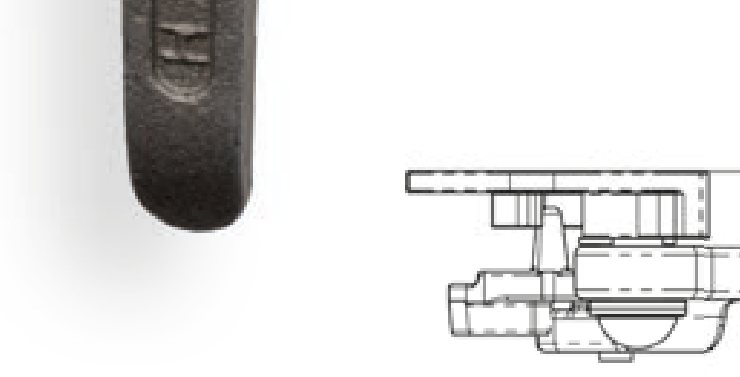 Fecho de taipal Rapid H115A · esquerdo