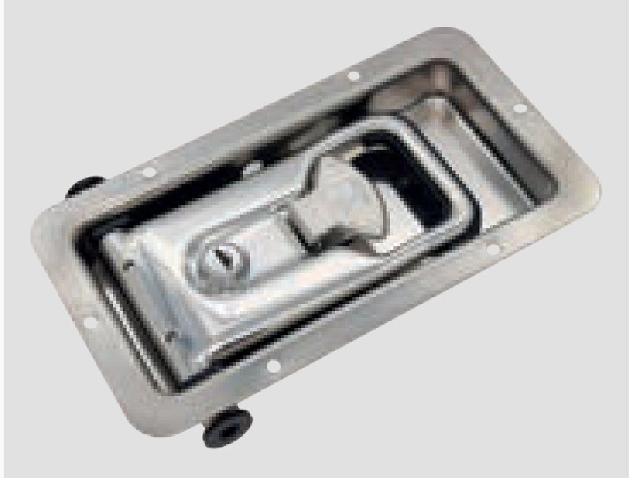 Fecho Embutido ATLAS-29 Inox · varão Ø16 · profundidade 28,5 mm