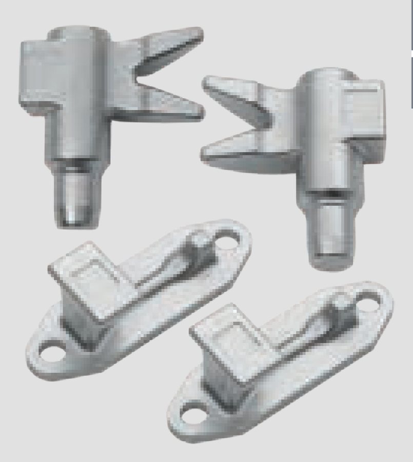 Kit Duas Pontas Pequenas Inox · falleba Ø22 · varão Ø17,7