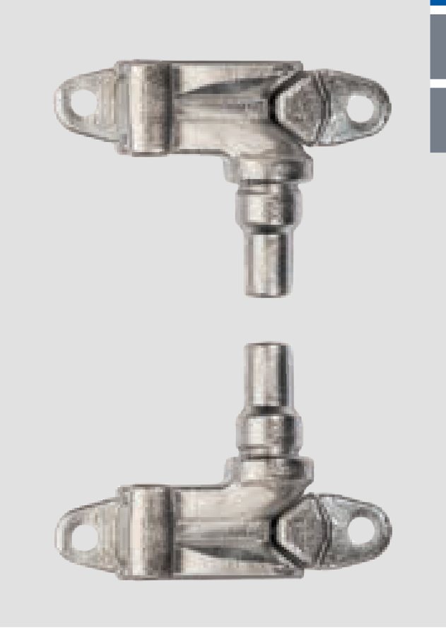 Kit Forjado Inox · pivô curto · falleba Ø27 · varão Ø20