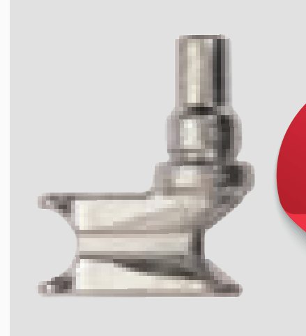 Engate de Cremona Universal Forjado Inox · pivô curto · varão Ø20