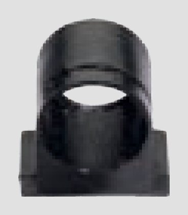 Casquilho Cobre-Barras Nylon Ø22 · central