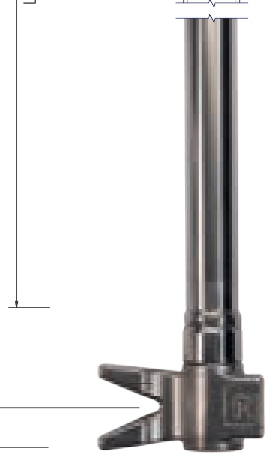 Fecho Completo Soldado Zincado Ø22 · 2500 mm · com engates de duas pontas pequenas