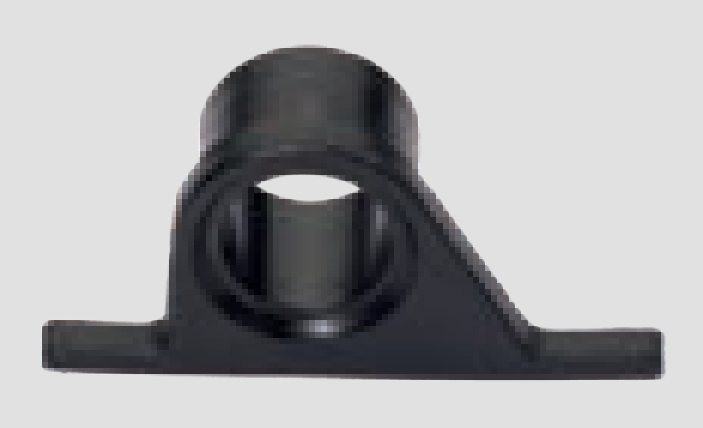 Casquilho Cobre-Barras Nylon Ø27 · extremidade esq.