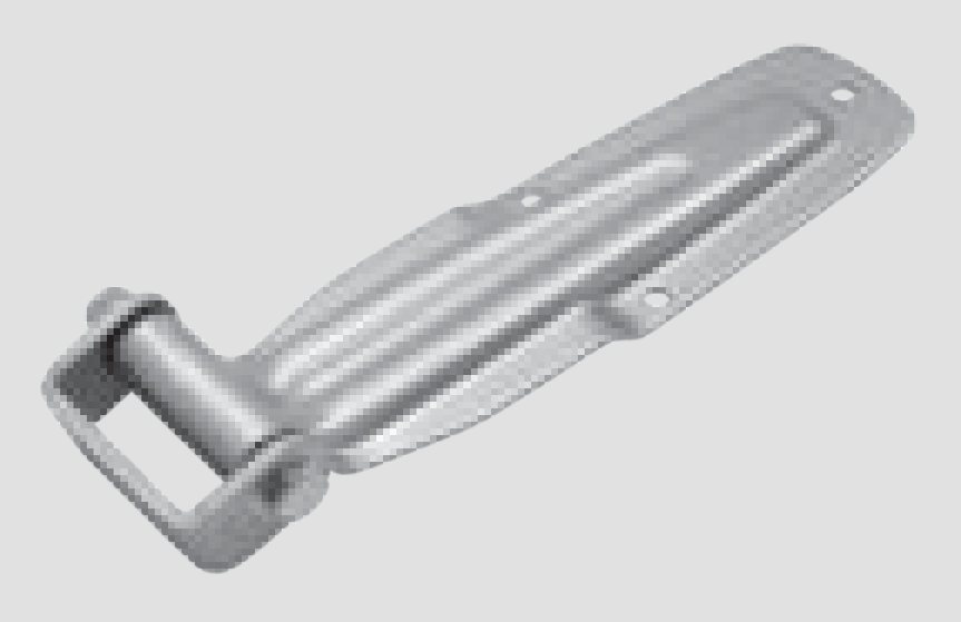 Dobradiça traseira Lonia Zinc 290mm c/ suporte U30