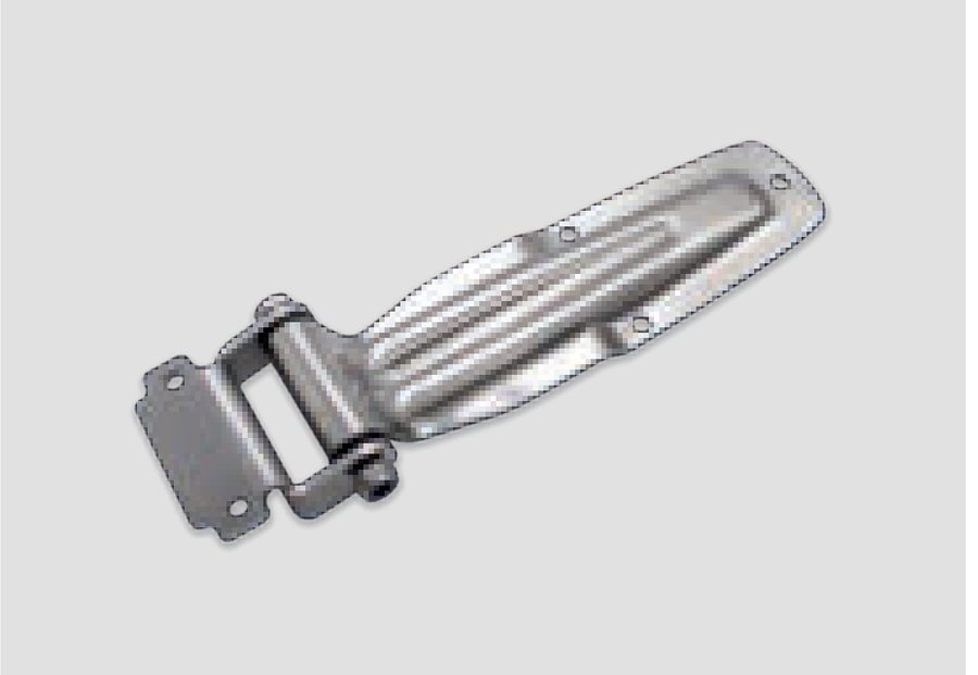 Dobradiça traseira Lonia Zinc 290mm c/ suporte esquadra