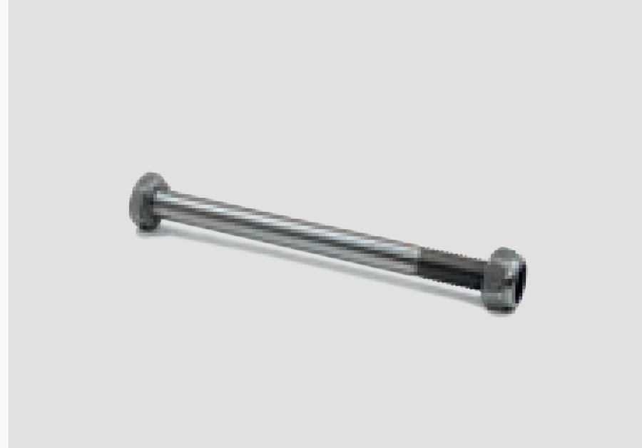 Dobradiça traseira Terra Inox grande c/ suporte esquadra