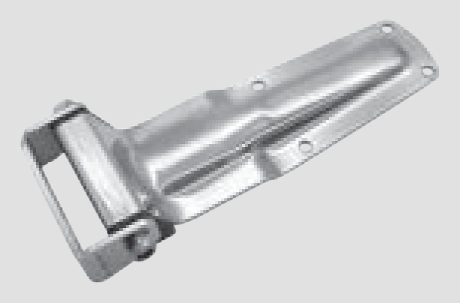 Dobradiça traseira Terra Zinc pequena c/ suporte U35
