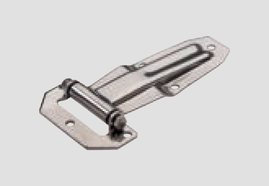 Dobradiça lateral Eume Zinc pequena c/ suporte L