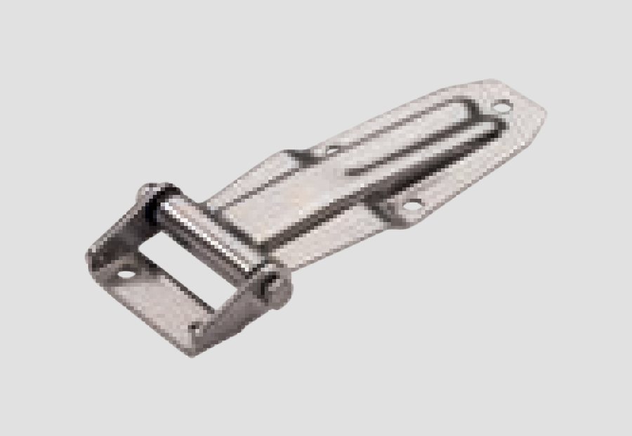 Dobradiça lateral Eume Inox pequena c/ suporte U