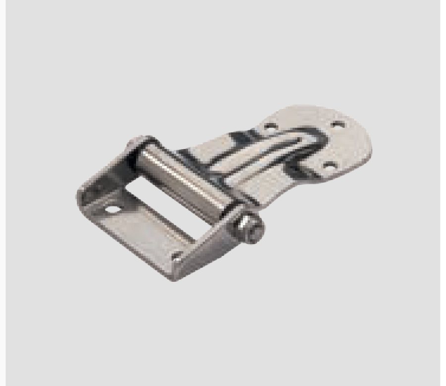 Dobradiça lateral Lur Inox c/ suporte U25