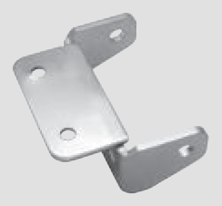 Suporte esquadro de dobradiça Terra Zinc
