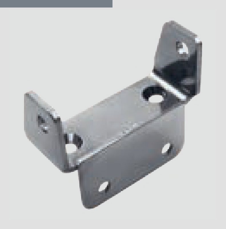 Suporte esquadro de dobradiça Inox 108,5×92×42