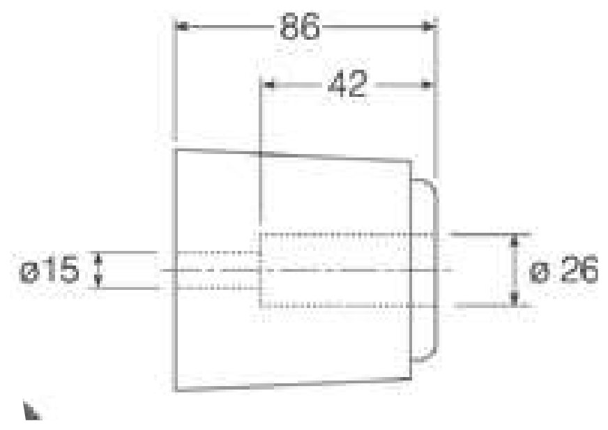 Taco de borracha 116×74 · TG-0