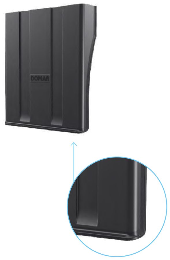 Semi-aleta reta plástica simples DK1230