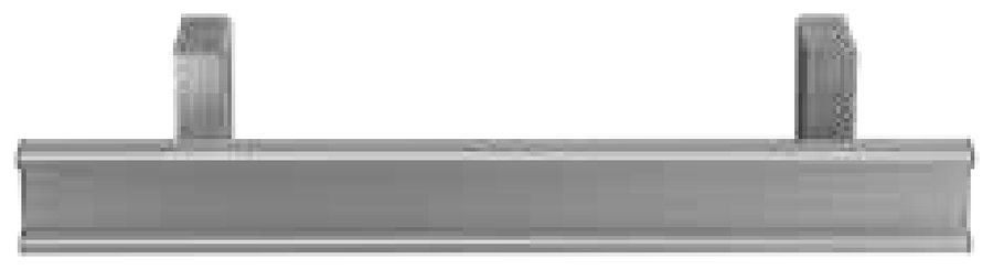 Para-choques traseiro Takler alumínio anodizado 2400mm · série 02 · s/ furos