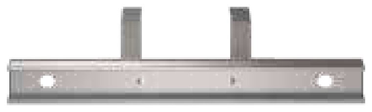 Para-choques traseiro Takler alumínio anodizado 2400mm · série 03 · c/ furos