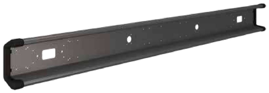 Para-choques traseiro Takler aço pintado cinzento 2300mm