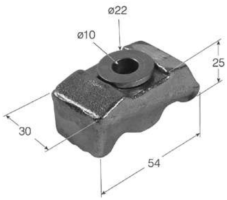 Suporte de Chassis c/ Anilha 54×30mm