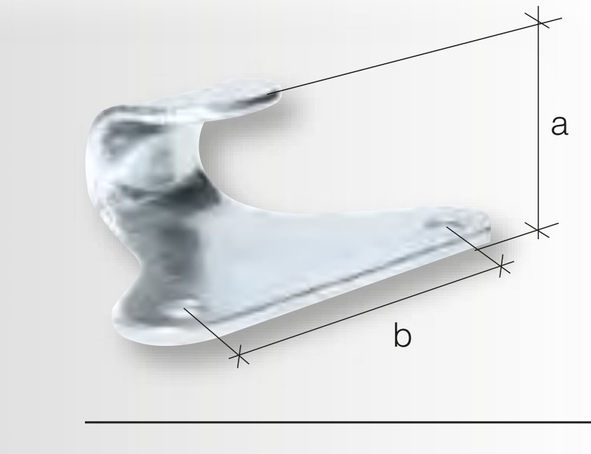 Gancho de Coração n.º 3 Galvanizado 45×37mm