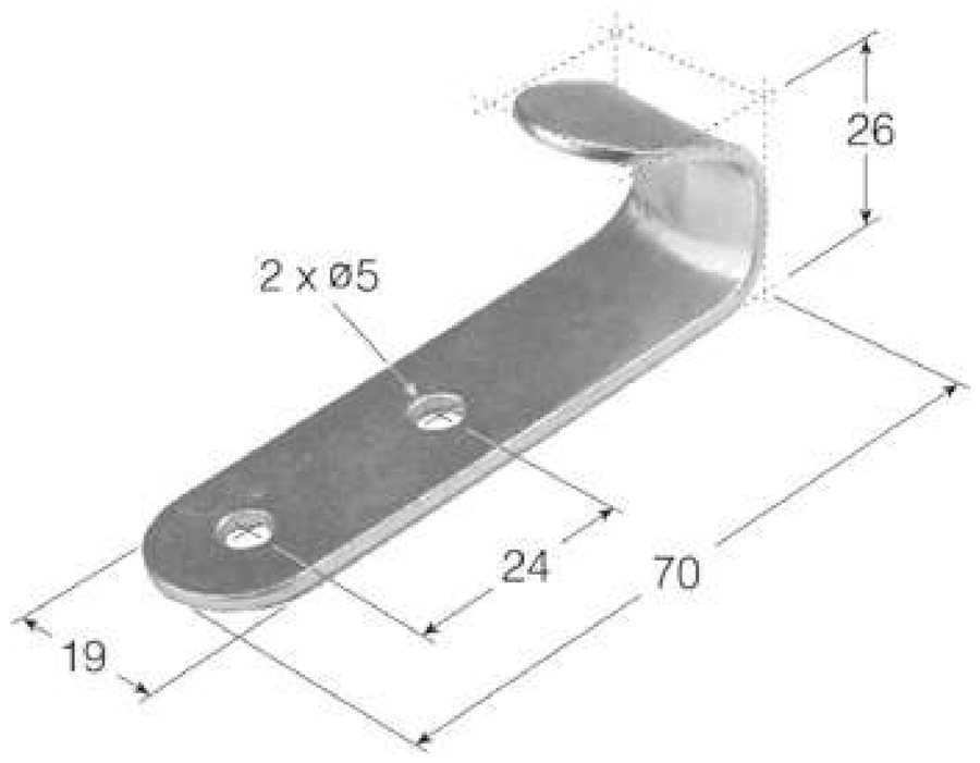 Precinto TIR de Nariz Zincado 71mm (GH-11)