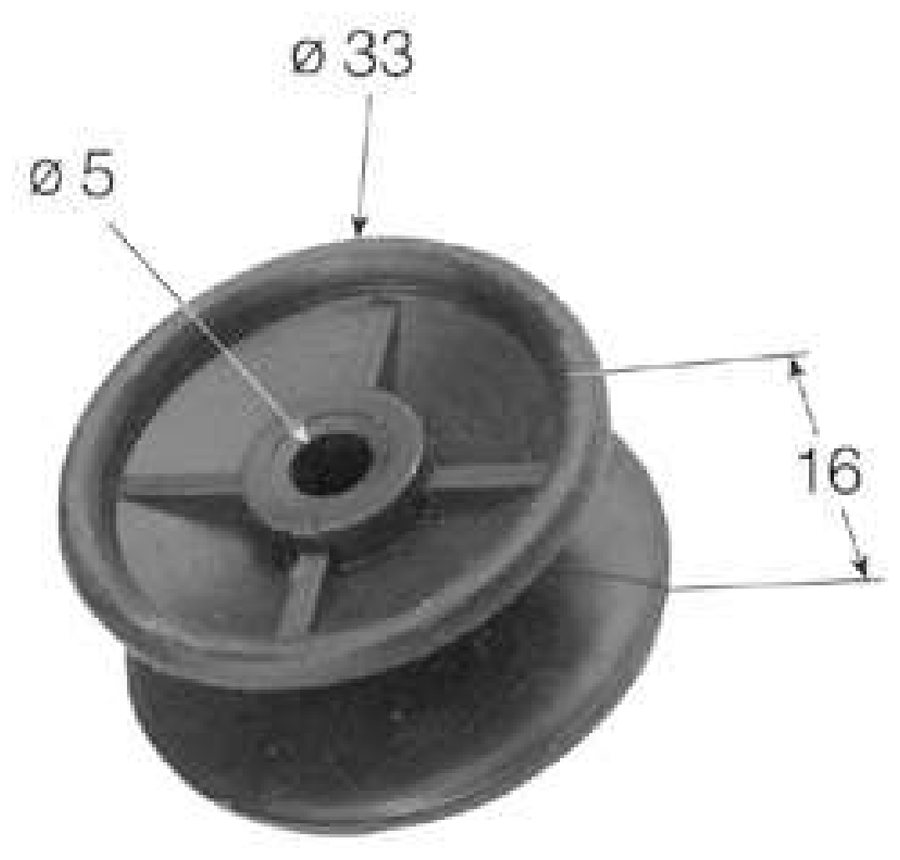 Gancho de Carretel PVC Ø33mm (GH-22)