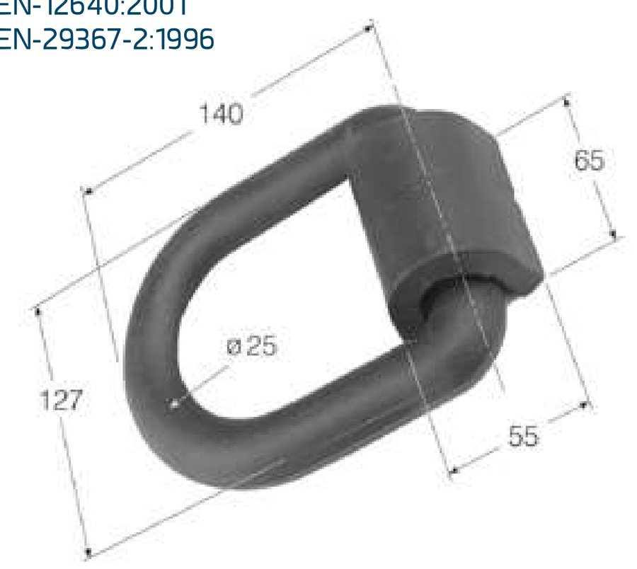 Argola de Estiva Grande 140×127mm · 12 T (AES-1)