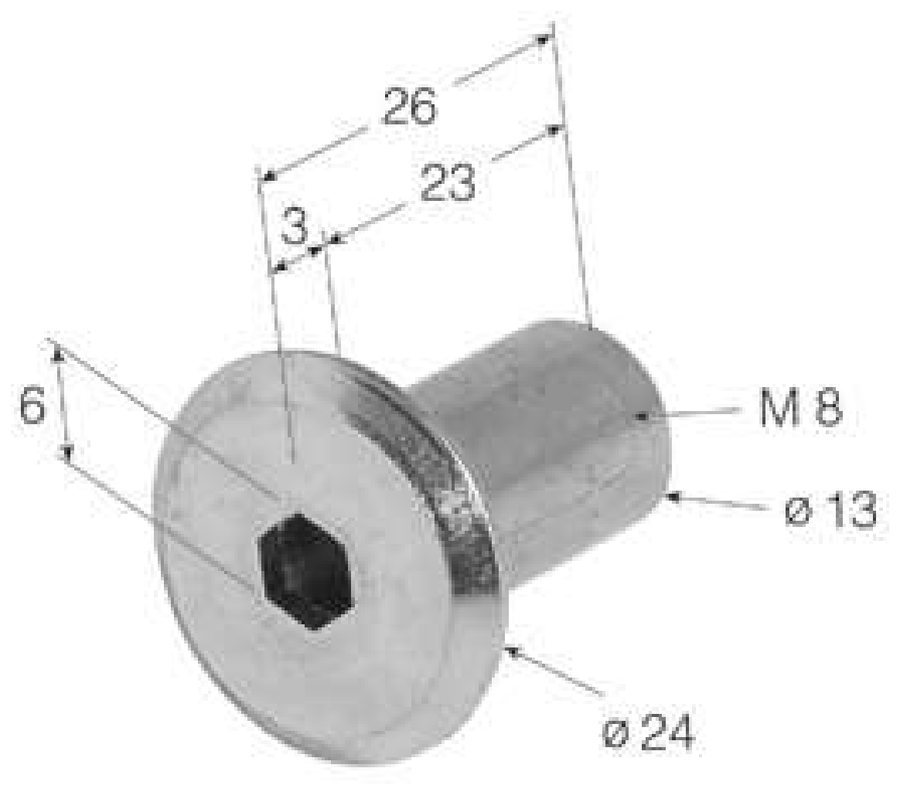 Zinc mushroom nut