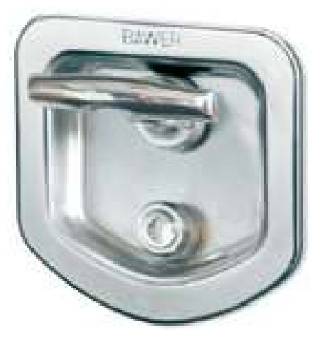 Fecho embutido inox EUROINOX — chapa 1,5 mm