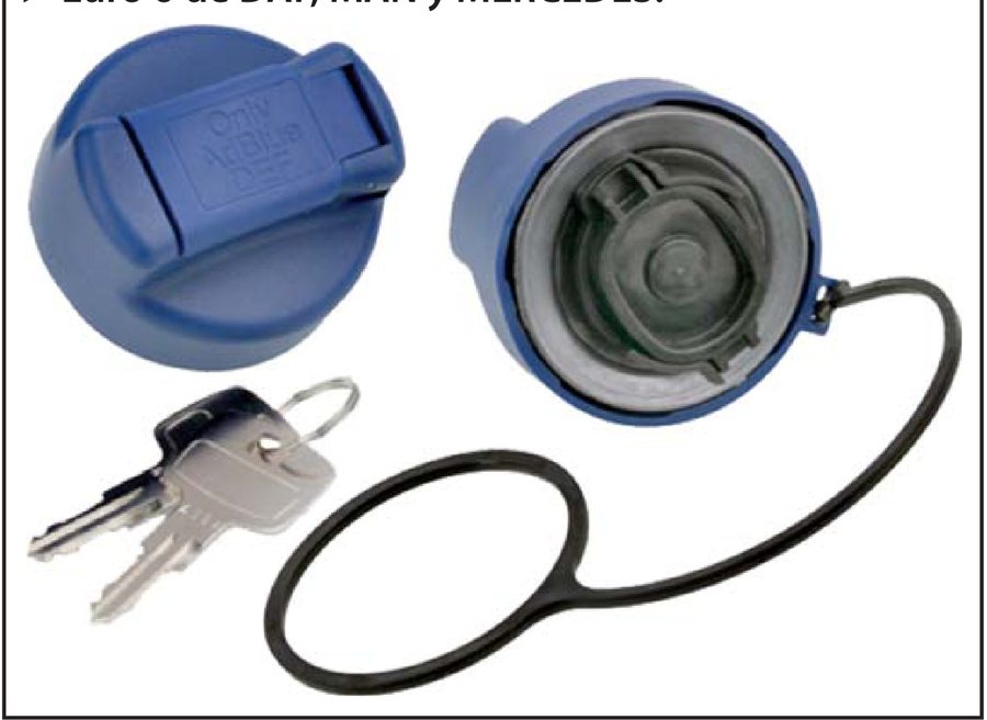 Tampa de depósito AdBlue Ø60 · RENAULT e VOLVO Euro 5