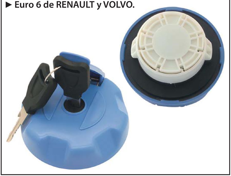 Tampa de depósito AdBlue Ø60 · RENAULT e VOLVO Euro 6