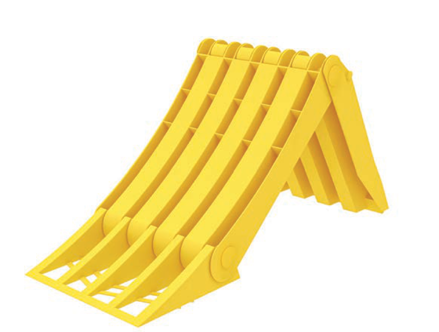 Calço de Roda Lokhen «NANO 10» preto · 225×90×100 mm