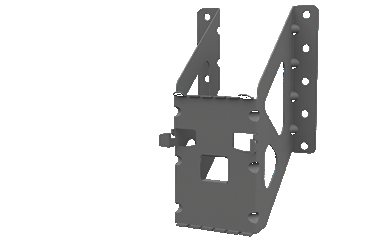 Suporte grande de aro para caixa de extintor 6 kg — Ø160